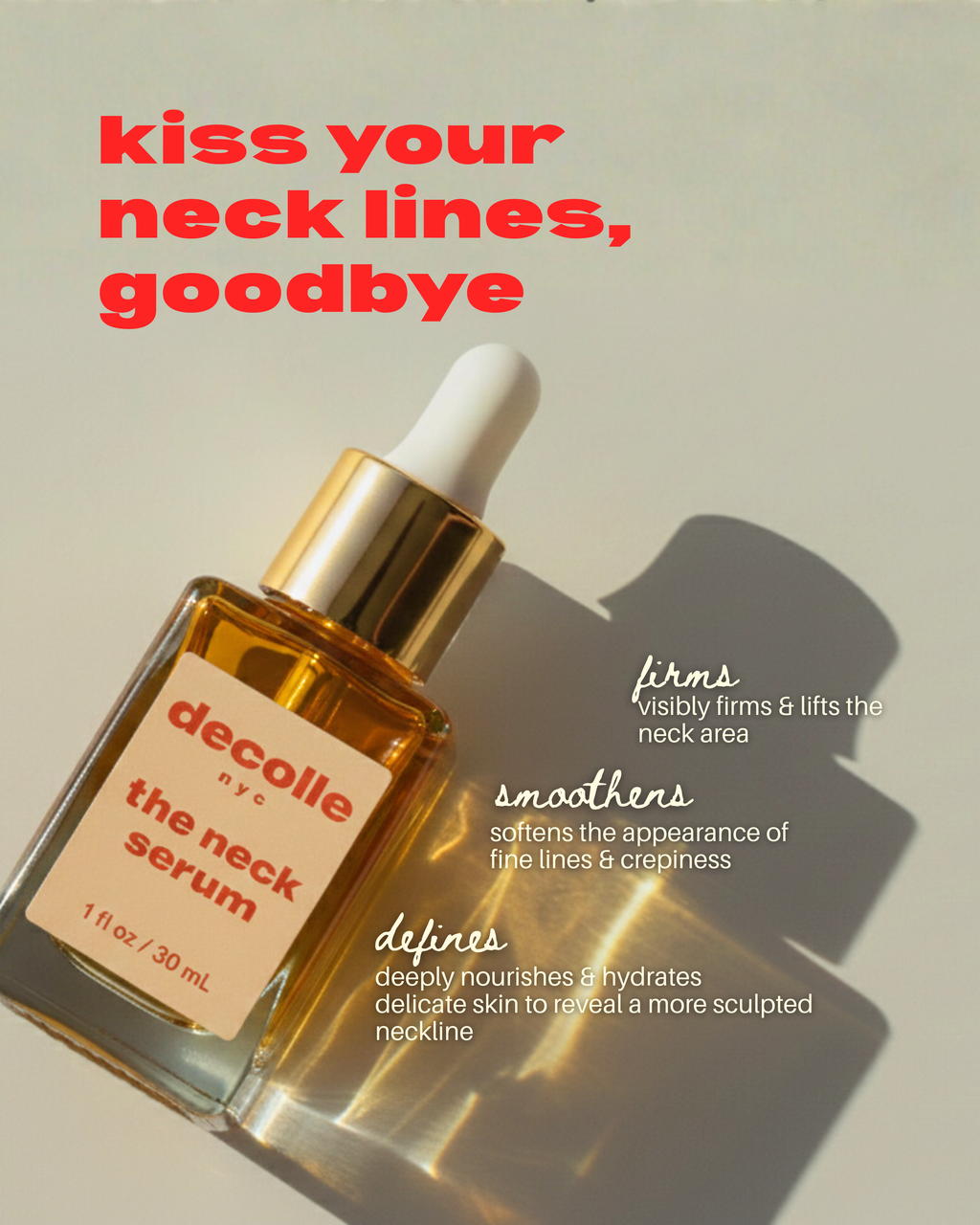 the neck serum